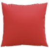 Polštáře na pohovku 4 ks červené 50 x 50 cm textil 360387