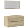 Koupelnová skříňka se zrcadlem dub sonoma 80 x 38,5 x 45 cm 849646
