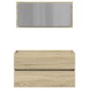 Koupelnová skříňka se zrcadlem dub sonoma 80 x 38,5 x 45 cm 849646