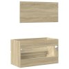 Koupelnová skříňka se zrcadlem dub sonoma 80 x 38,5 x 45 cm 849646