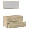 Koupelnová skříňka se zrcadlem dub sonoma 80 x 38,5 x 45 cm 849646