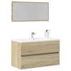 Koupelnová skříňka se zrcadlem dub sonoma 80 x 38,5 x 45 cm 849646