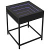 Noční stolek s Infinity LED černý 40 x 40 x 51 cm 3284091