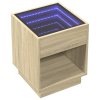Noční stolek s Infinity LED dub sonoma 40 x 40 x 50 cm 3284079