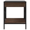 Noční stolek s Infinity LED hnědý dub 40 x 40 x 49 cm 3284100
