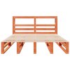 Postel bez matrace voskově hnědá 120 x 200 cm masivní borovice 3306494