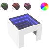 Noční stolek s Infinity LED bílý 40 x 40 x 30 cm 3284070