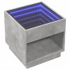 Noční stolek s Infinity LED betonově šedý 50 x 50 x 50 cm 3284087