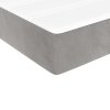 Taštičková matrace světle šedá 90 x 210 x 20 cm samet 4016564