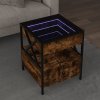 Konferenční stolek s Infinity LED kouřový dub 40 x 40 x 51 cm 847719