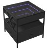 Konferenční stolek s Infinity LED černý 50 x 50 x 51 cm 847712