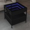 Konferenční stolek s Infinity LED černý 50 x 50 x 51 cm 847712
