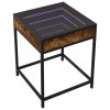 Konferenční stolek s Infinity LED kouřový dub 40 x 40 x 51 cm 847674