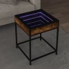 Konferenční stolek s Infinity LED kouřový dub 40 x 40 x 51 cm 847674