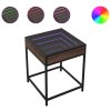 Noční stolek s Infinity LED hnědý dub 40 x 40 x 51 cm 847676