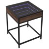 Noční stolek s Infinity LED hnědý dub 40 x 40 x 51 cm 847676