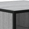 Konferenční stolek šedý sonoma 85 x 80 x 30 cm kompozit a kov 848772