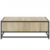 Konferenční stolek dub sonoma 80 x 80 x 30 cm kompozit a kov 848770