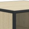 Konferenční stolek dub sonoma 80 x 80 x 30 cm kompozit a kov 848770