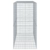 Gabionový koš s víkem 250 x 100 x 200 cm pozinkované železo 3295228