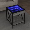 Konferenční stolek s Infinity LED šedý sonoma 40 x 40 x 49 cm 847695