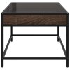 Konferenční stolek s Infinity LED hnědý dub 50 x 50 x 41 cm 847681