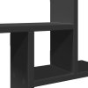 Nástěnné police 2 ks černé 38 x 12 x 38 cm kompozitní dřevo 853246