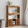 Skříň highboard old wood 92 x 33 x 140 cm kompozitní dřevo 3309616