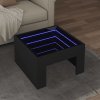 Konferenční stolek s Infinity LED černý 50 x 50 x 30 cm 847603