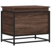 Úložný box s víkem hnědý dub 60x40x51,5 cm kompozitní dřevo 848798