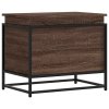 Úložný box s víkem hnědý dub 60x40x51,5 cm kompozitní dřevo 848798