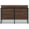 Úložný box s víkem hnědý dub 80 x 40 x 51,5 cm kompozitní dřevo 848803