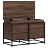 Úložný box s víkem hnědý dub 80 x 40 x 51,5 cm kompozitní dřevo 848803