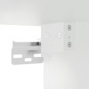 Nástěnné noční stolky s LED osvětlením 2 ks bílé 3307976