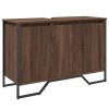 Koupelnová skříňka pod umyvadlo hnědý dub 91x35x60 cm kompozit 848663