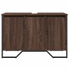 Koupelnová skříňka pod umyvadlo hnědý dub 91x35x60 cm kompozit 848663