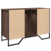 Koupelnová skříňka pod umyvadlo hnědý dub 91x35x60 cm kompozit 848663