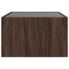 Konferenční stolek s Infinity LED hnědý dub 70 x 50 x 30 cm 847615
