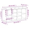 Lavice s botníkem hnědý dub 102 x 32 x 50 cm kompozitní dřevo 835116