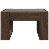 Konferenční stolek s Infinity LED hnědý dub 50 x 53 x 30 cm 847629
