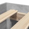 Rám postele betonově šedý 100 x 200 cm kompozitní dřevo 3295488