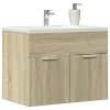 Skříňka pod umyvadlo dub sonoma 60 x 38,5 x 46 cm dřevotříska 856207