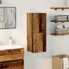 Koupelnová závěsná skříňka old wood 30 x 30 x 80 cm kompozit 856218