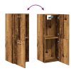 Koupelnová závěsná skříňka old wood 30 x 30 x 80 cm kompozit 856218