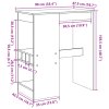 Barový stůl s regály dub sonoma 90 x 47,5 x 103,5 cm kompozit 854339