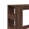 Barový stůl s regály hnědý dub 90 x 40 x 103,5 cm kompozit 854379