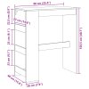 Barový stůl s regály hnědý dub 90 x 40 x 103,5 cm kompozit 854379