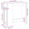 Barový stůl s regály bílý 101 x 40 x 103,5 cm kompozitní dřevo 854364