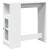 Barový stůl s regály bílý 101 x 40 x 103,5 cm kompozitní dřevo 854364
