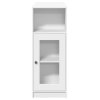 Barový stůl s regály bílý 101 x 40 x 103,5 cm kompozitní dřevo 854364